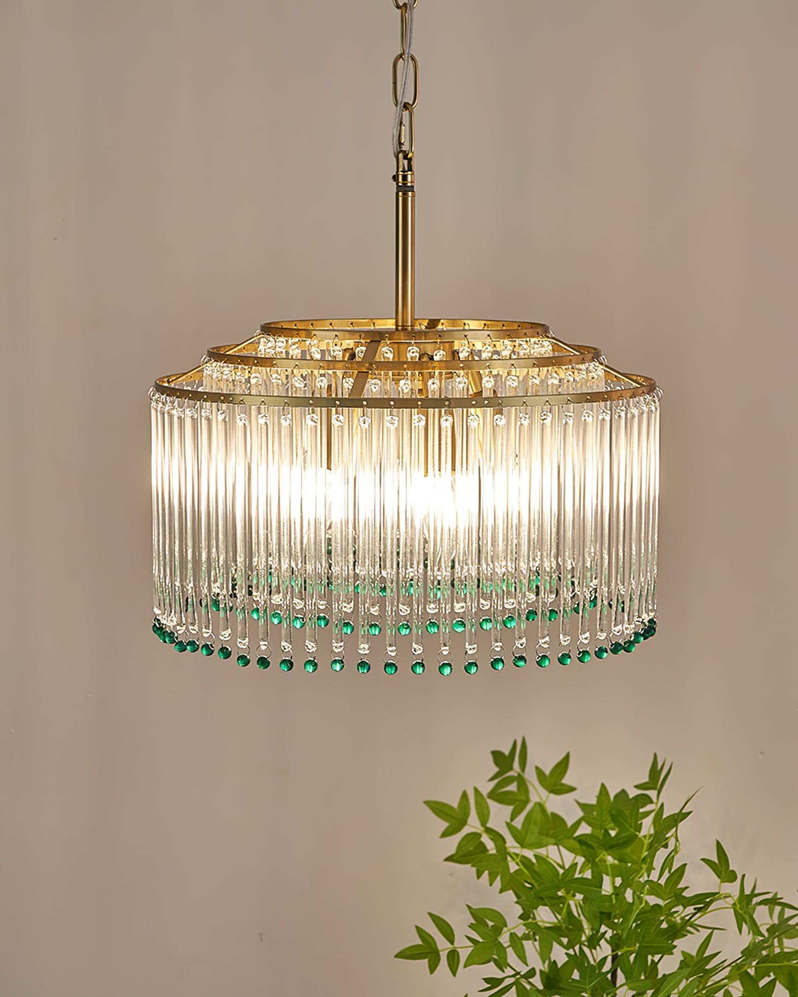 Nerys Postmodern Luxury Glass Chandelier-Neutral Decor