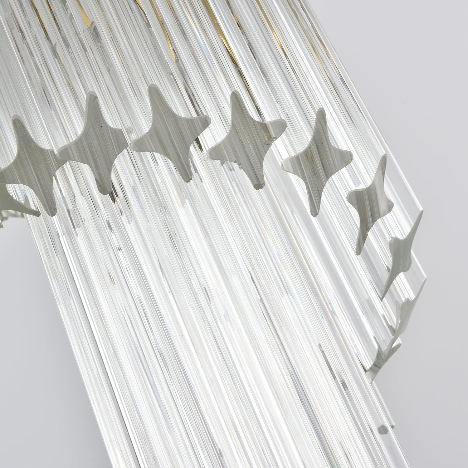 Paisley Spiral Clear Glass Chandelier-Neutral Decor