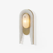 Sytalion Arch Alabaster Wall Light-Neutral Decor