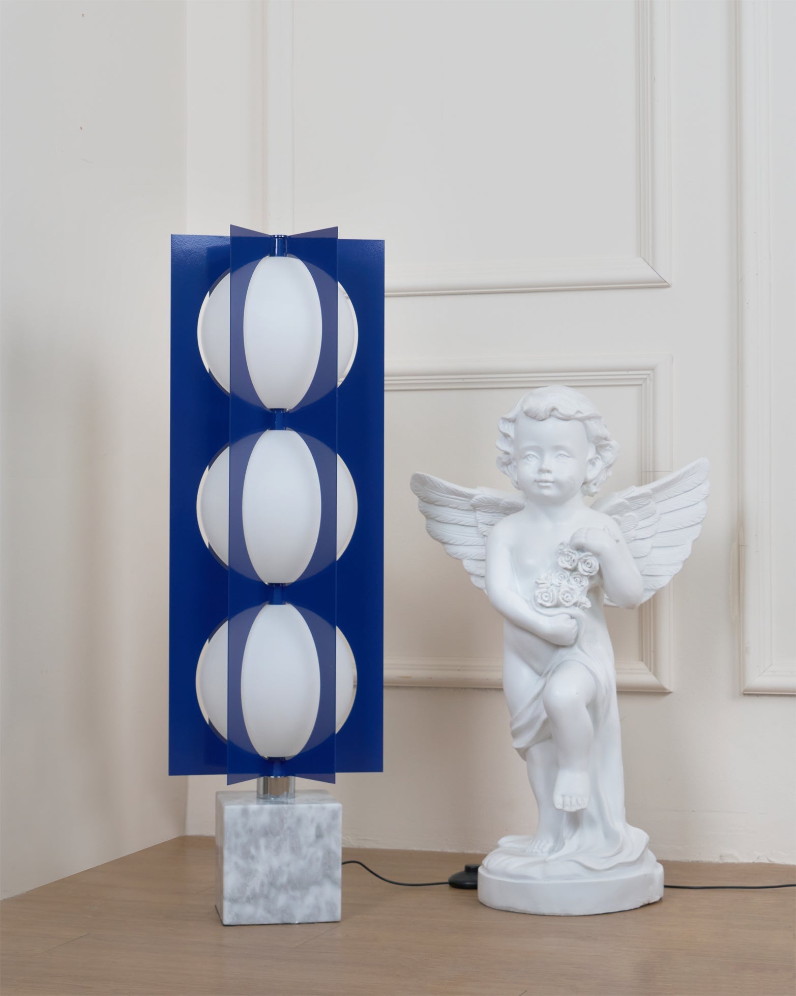 Vanell Marble Floor Lamp-Neutral Decor