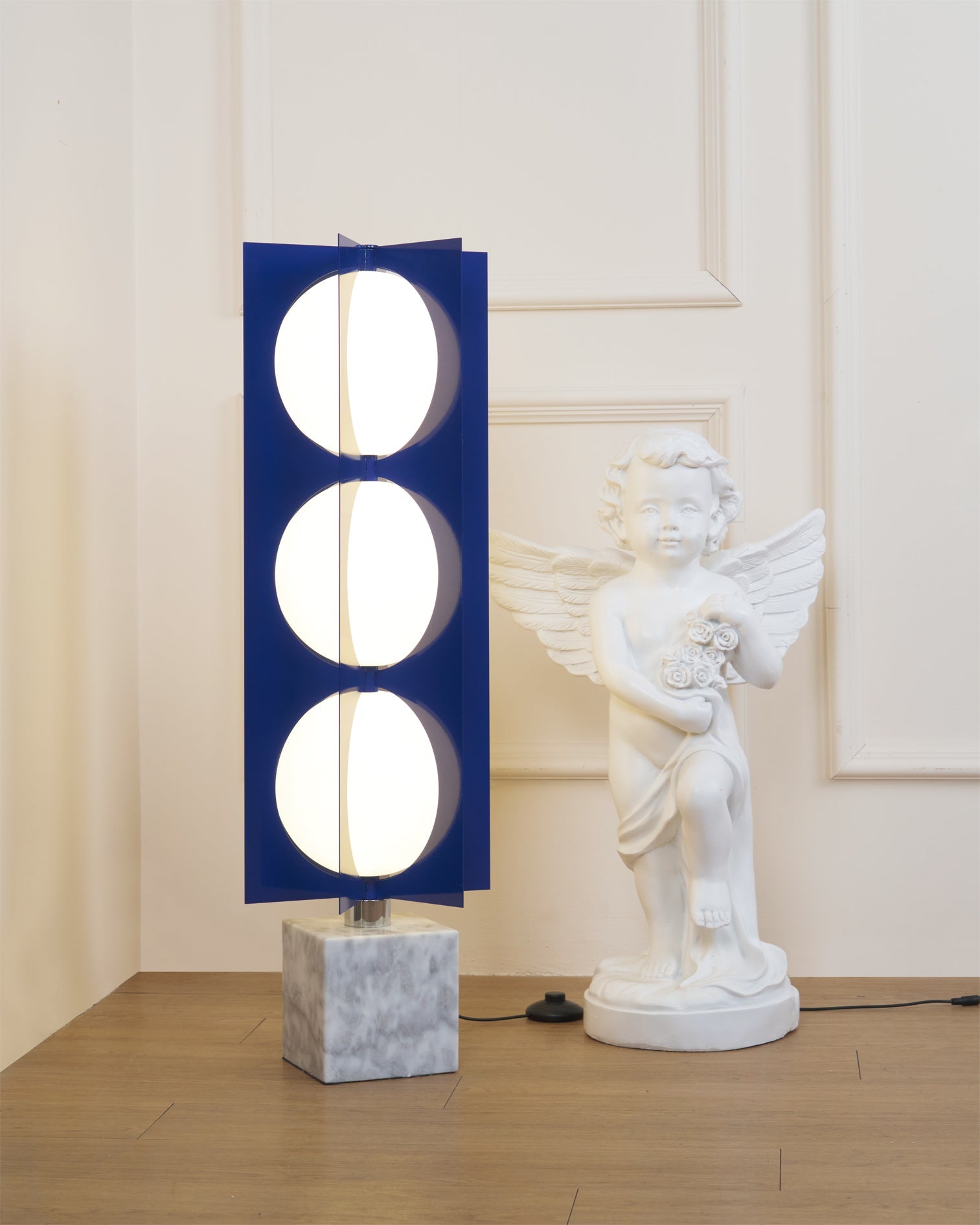 Vanell Marble Floor Lamp-Neutral Decor