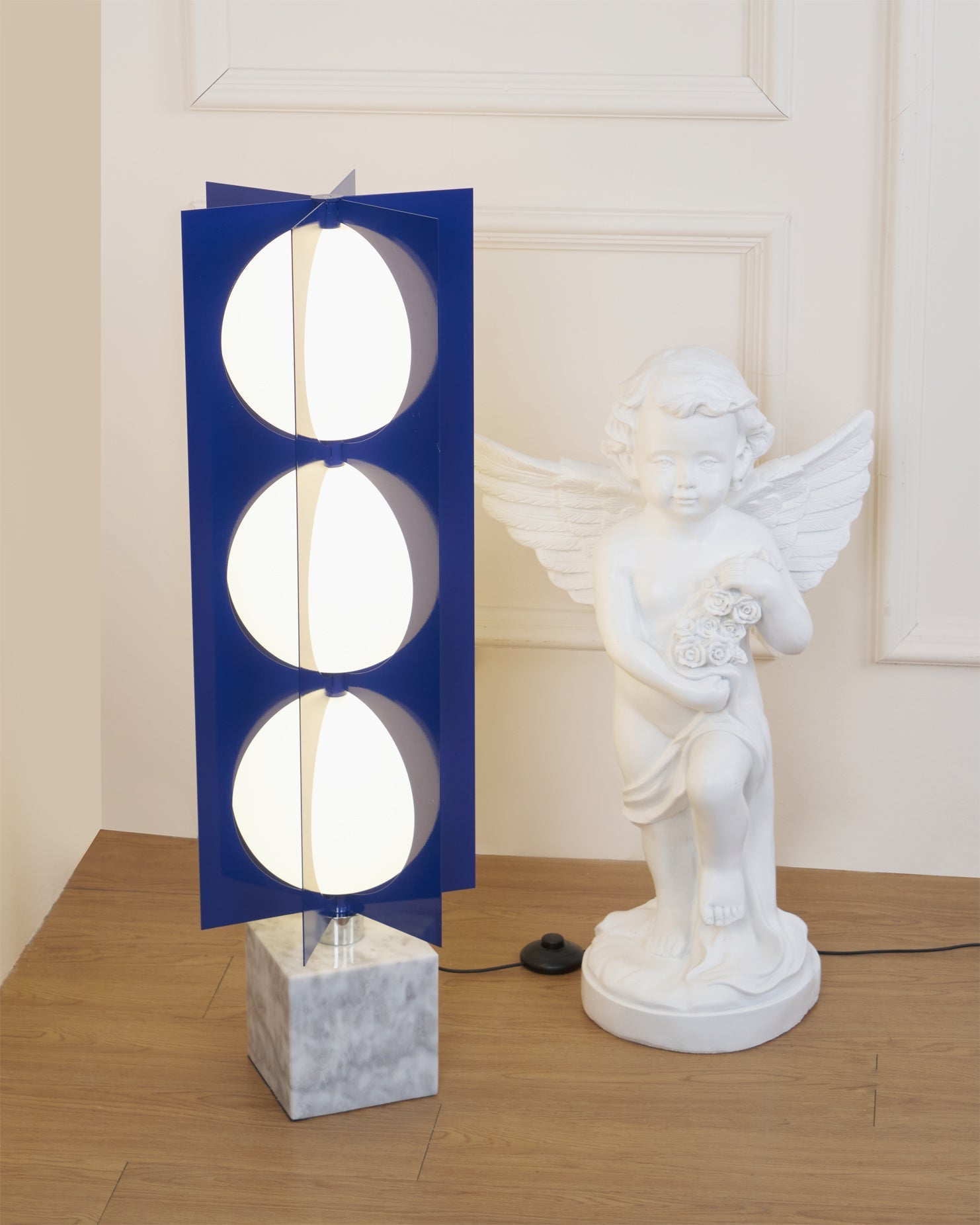 Vanell Marble Floor Lamp-Neutral Decor