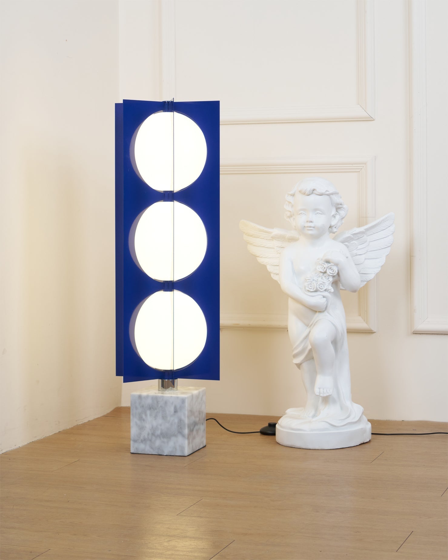 Vanell Marble Floor Lamp-Neutral Decor