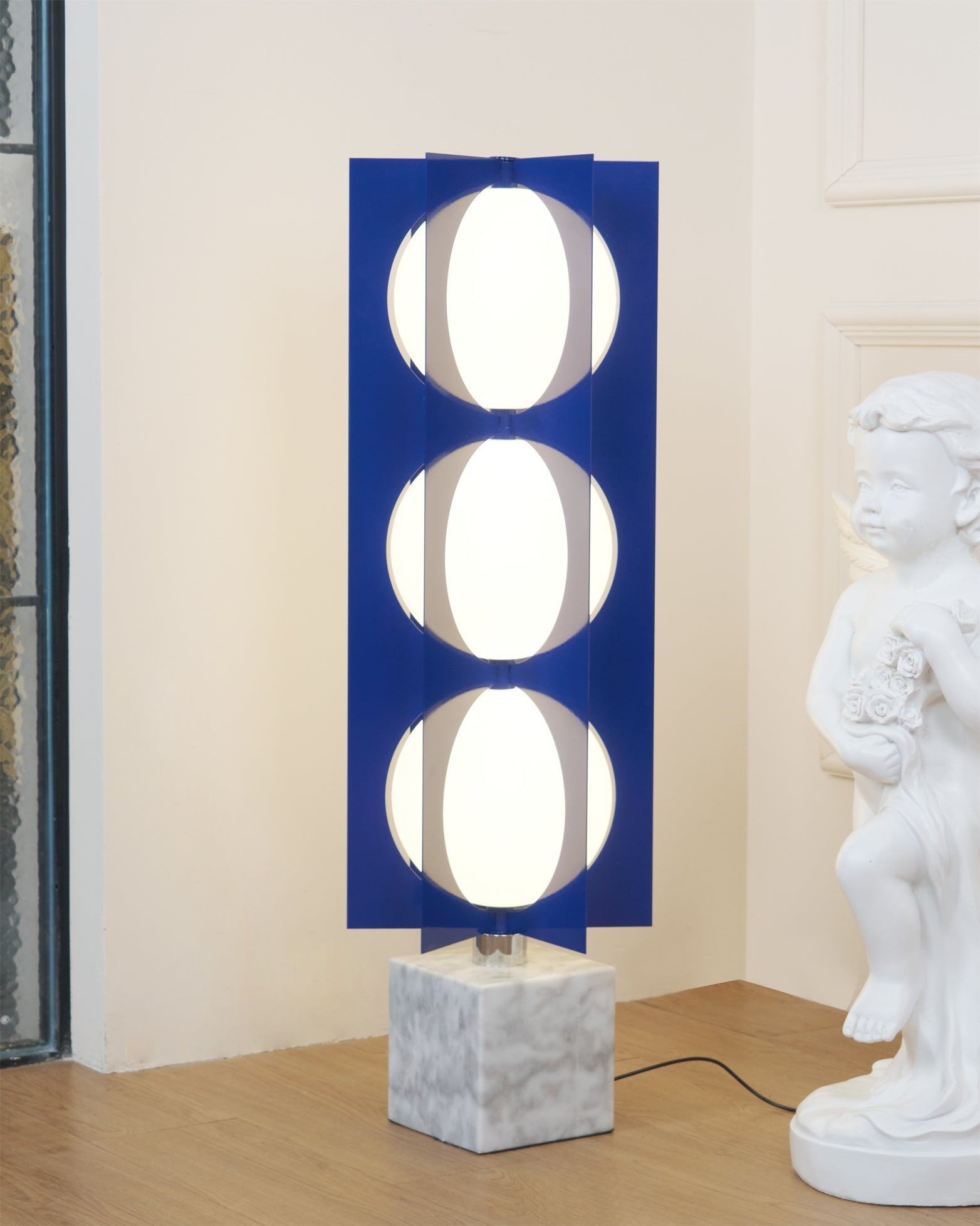 Vanell Marble Floor Lamp-Neutral Decor