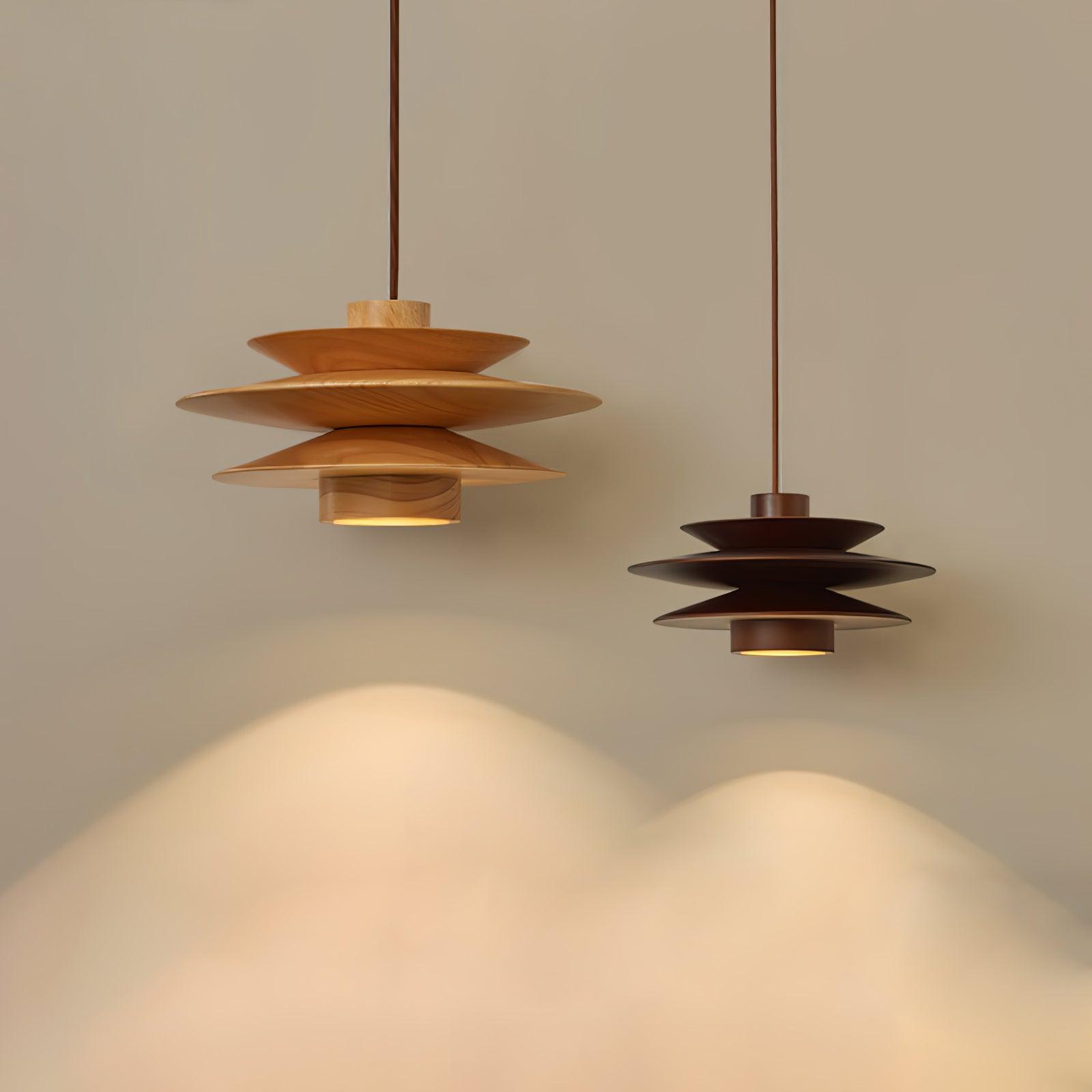 Elorda Wooden Retro Pendant Light-Neutral Decor