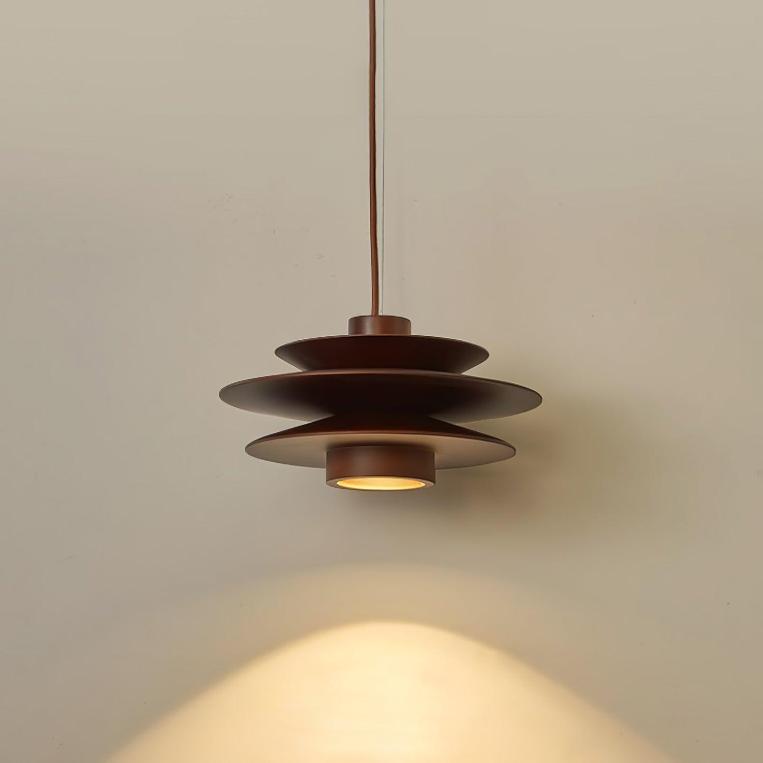 Elorda Wooden Retro Pendant Light-Neutral Decor