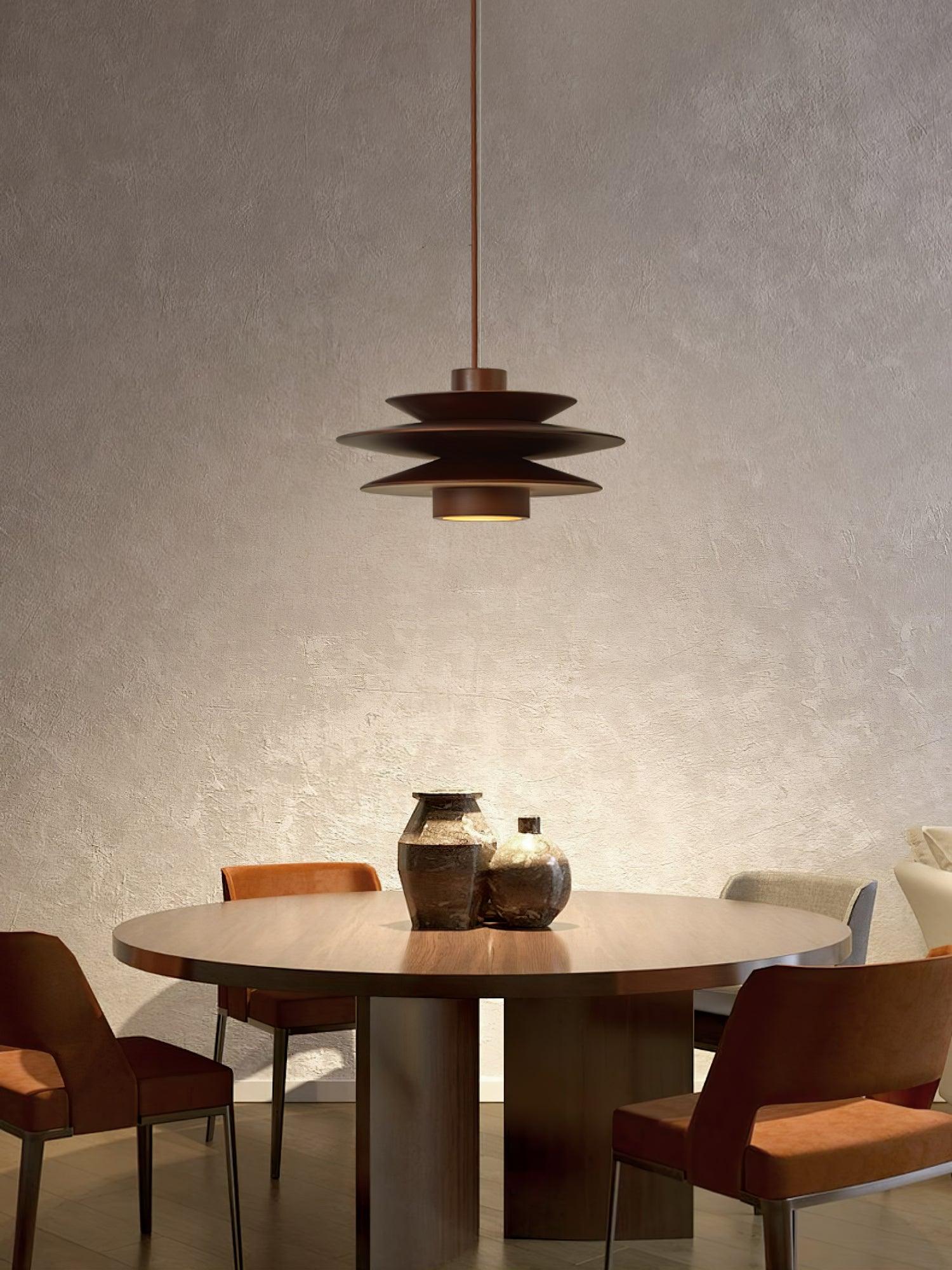 Elorda Wooden Retro Pendant Light-Neutral Decor