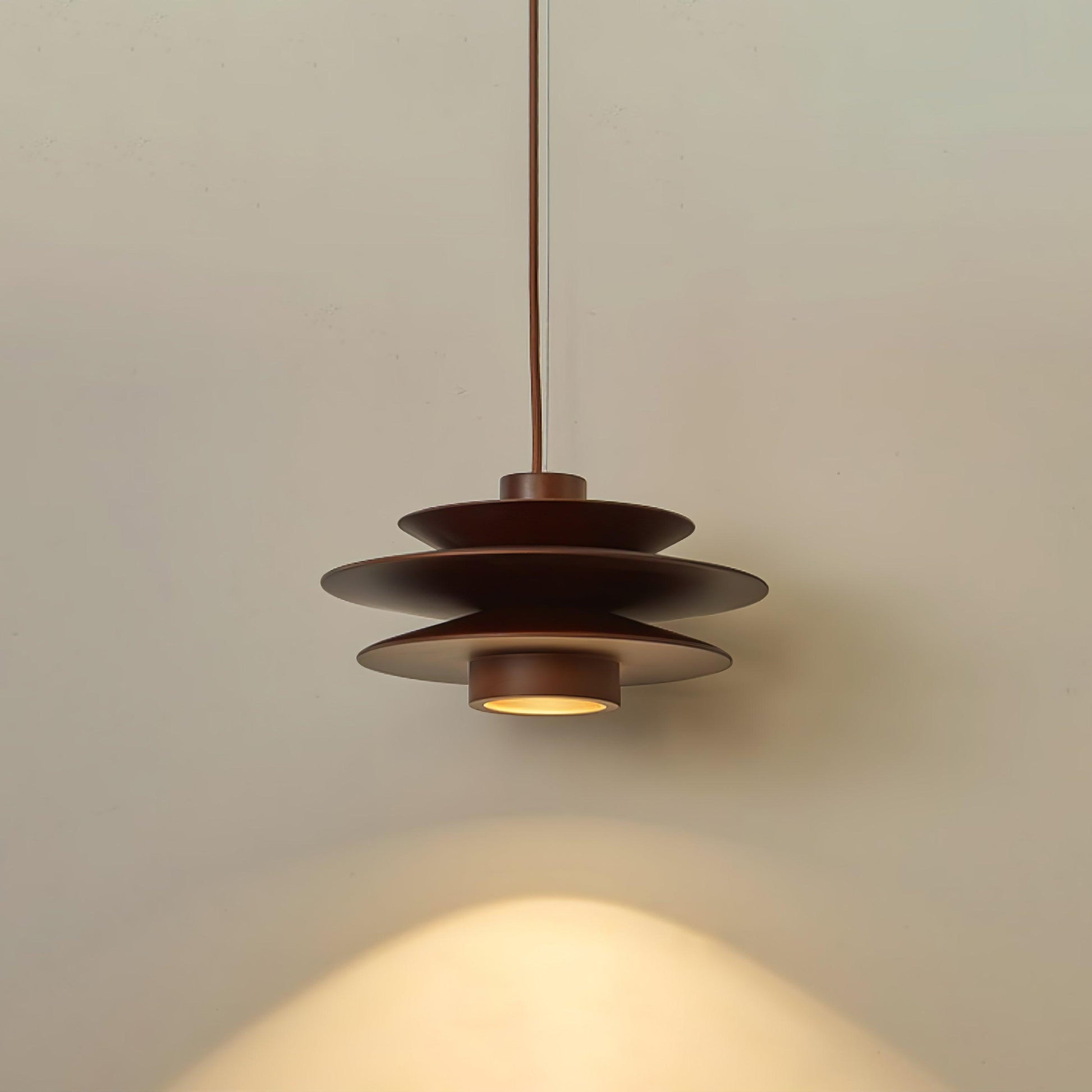 Elorda Wooden Retro Pendant Light-Neutral Decor
