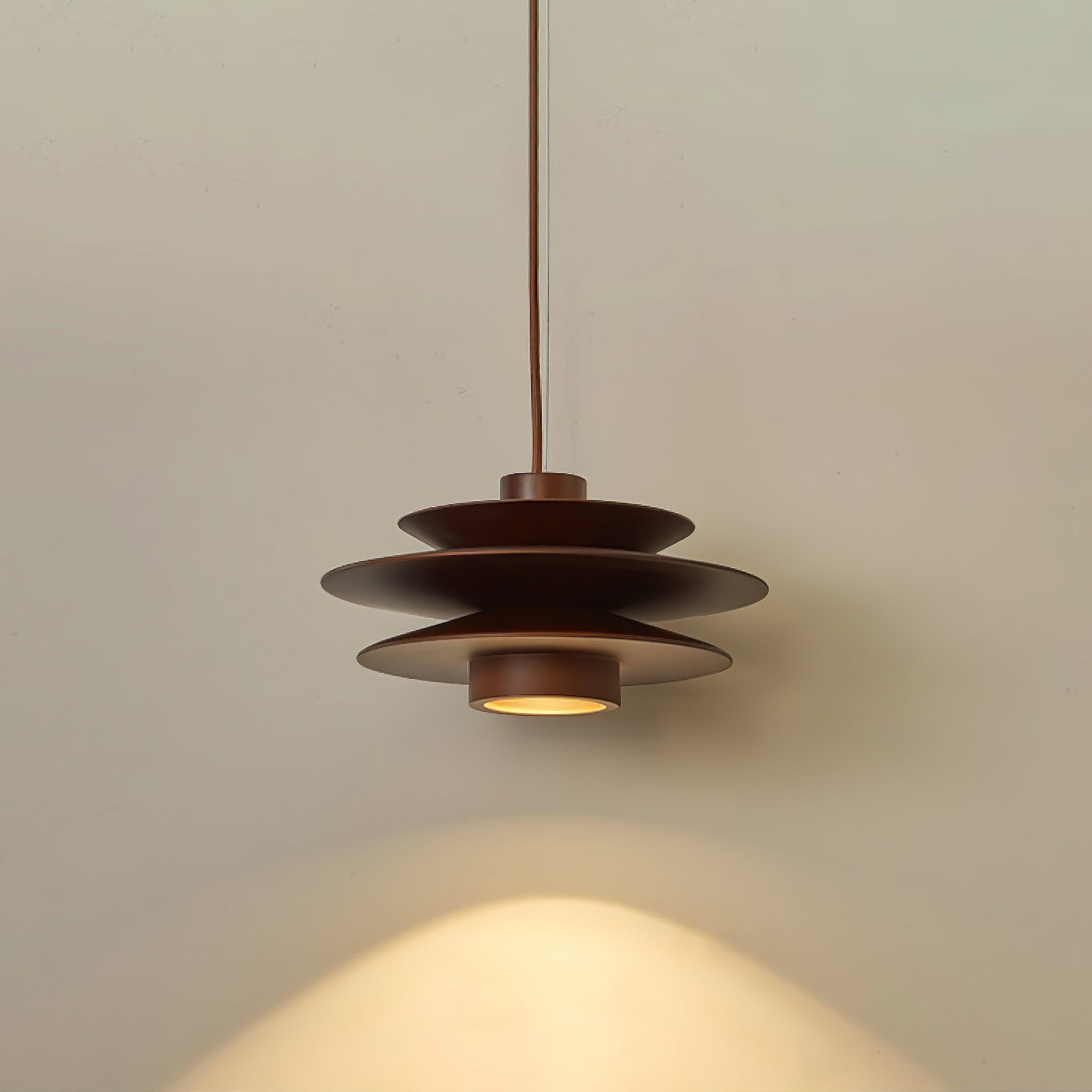 Elorda Wooden Retro Pendant Light-Neutral Decor
