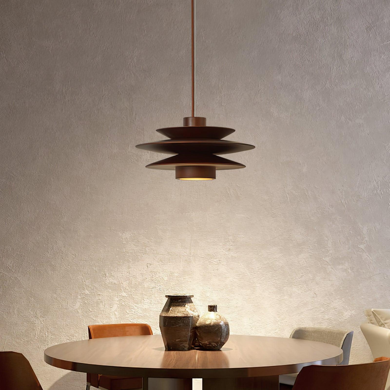 Elorda Wooden Retro Pendant Light-Neutral Decor