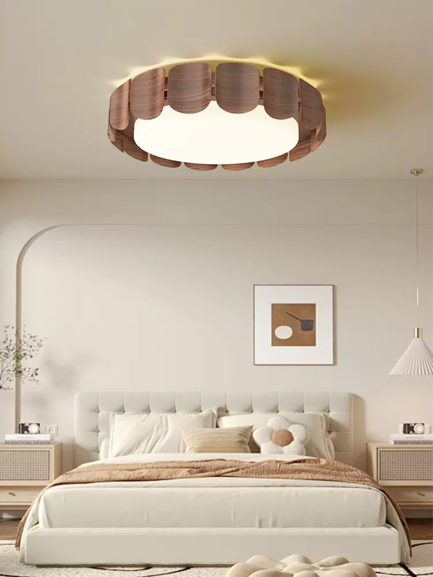 Syrinora Premium Nordic Art Flare Ceiling Light-Neutral Decor