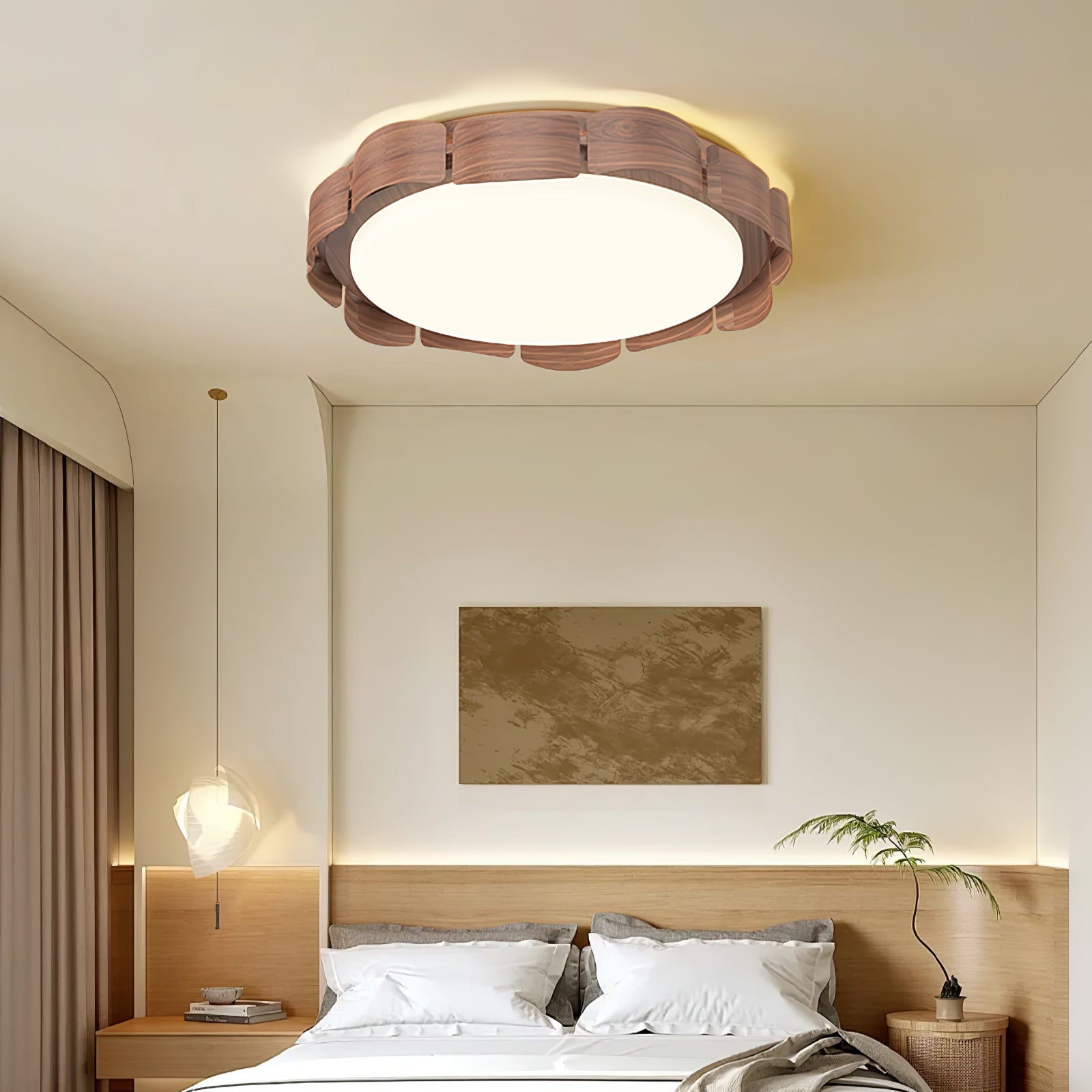 Syrinora Premium Nordic Art Flare Ceiling Light-Neutral Decor