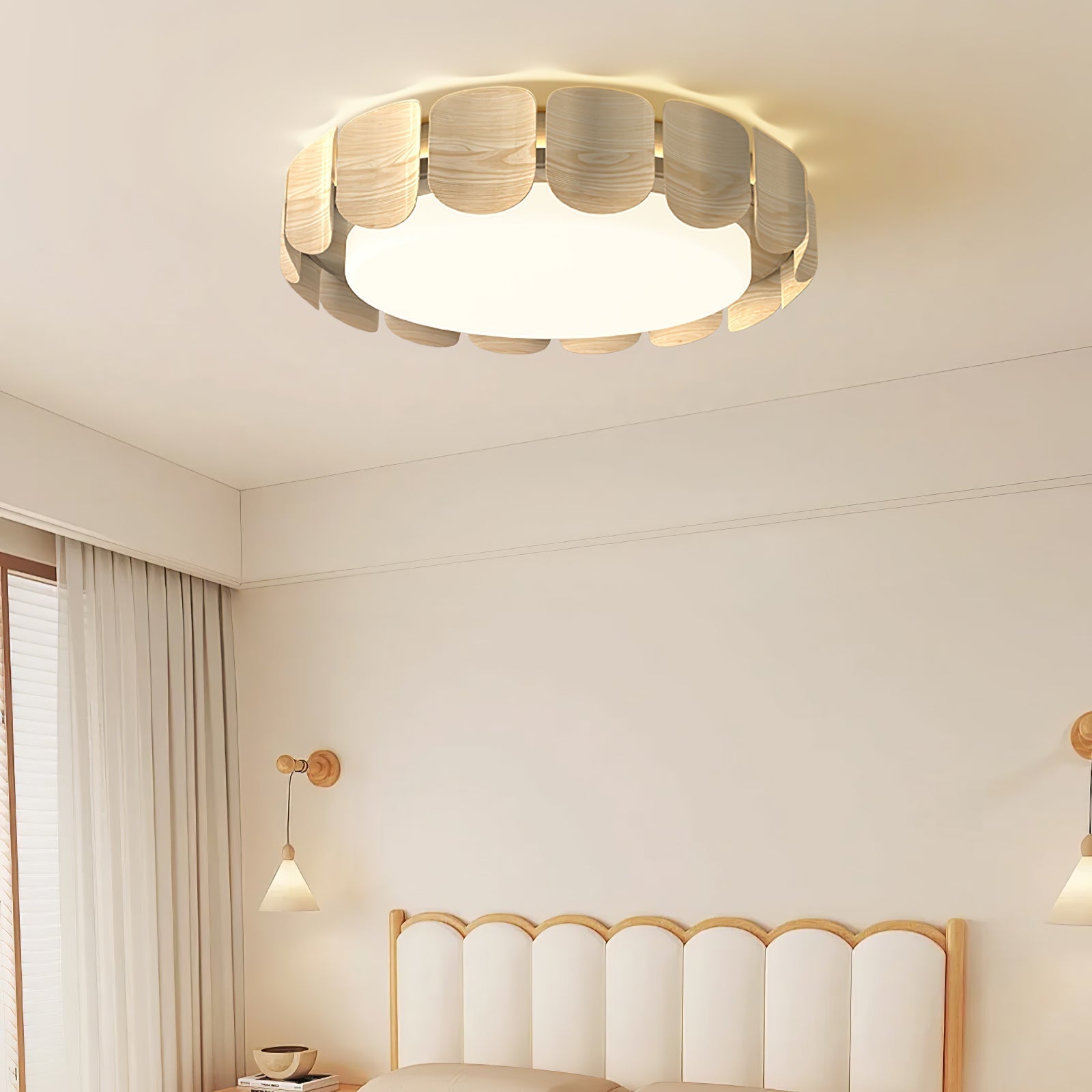 Syrinora Premium Nordic Art Flare Ceiling Light-Neutral Decor