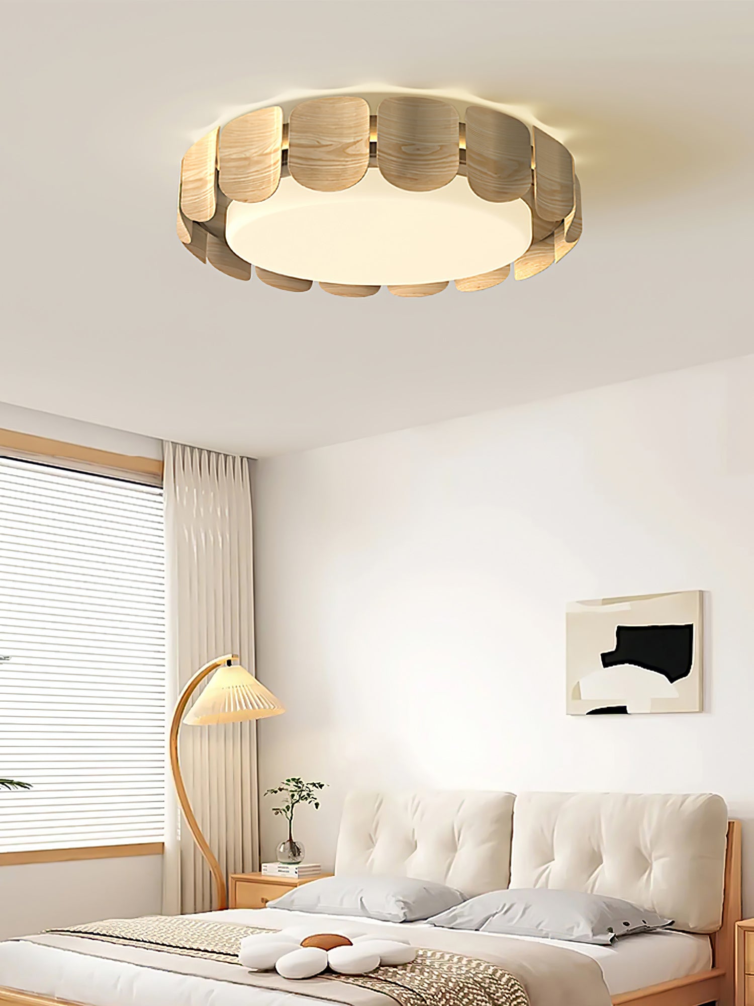 Syrinora Premium Nordic Art Flare Ceiling Light-Neutral Decor