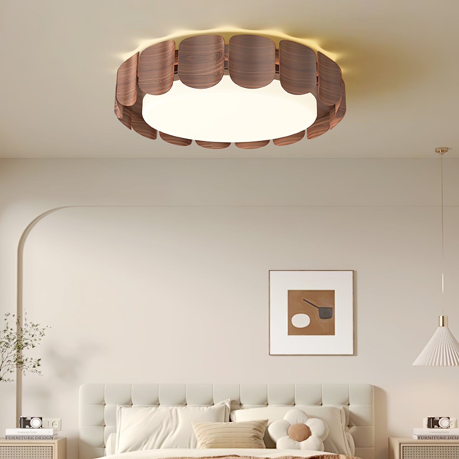 Syrinora Premium Nordic Art Flare Ceiling Light-Neutral Decor
