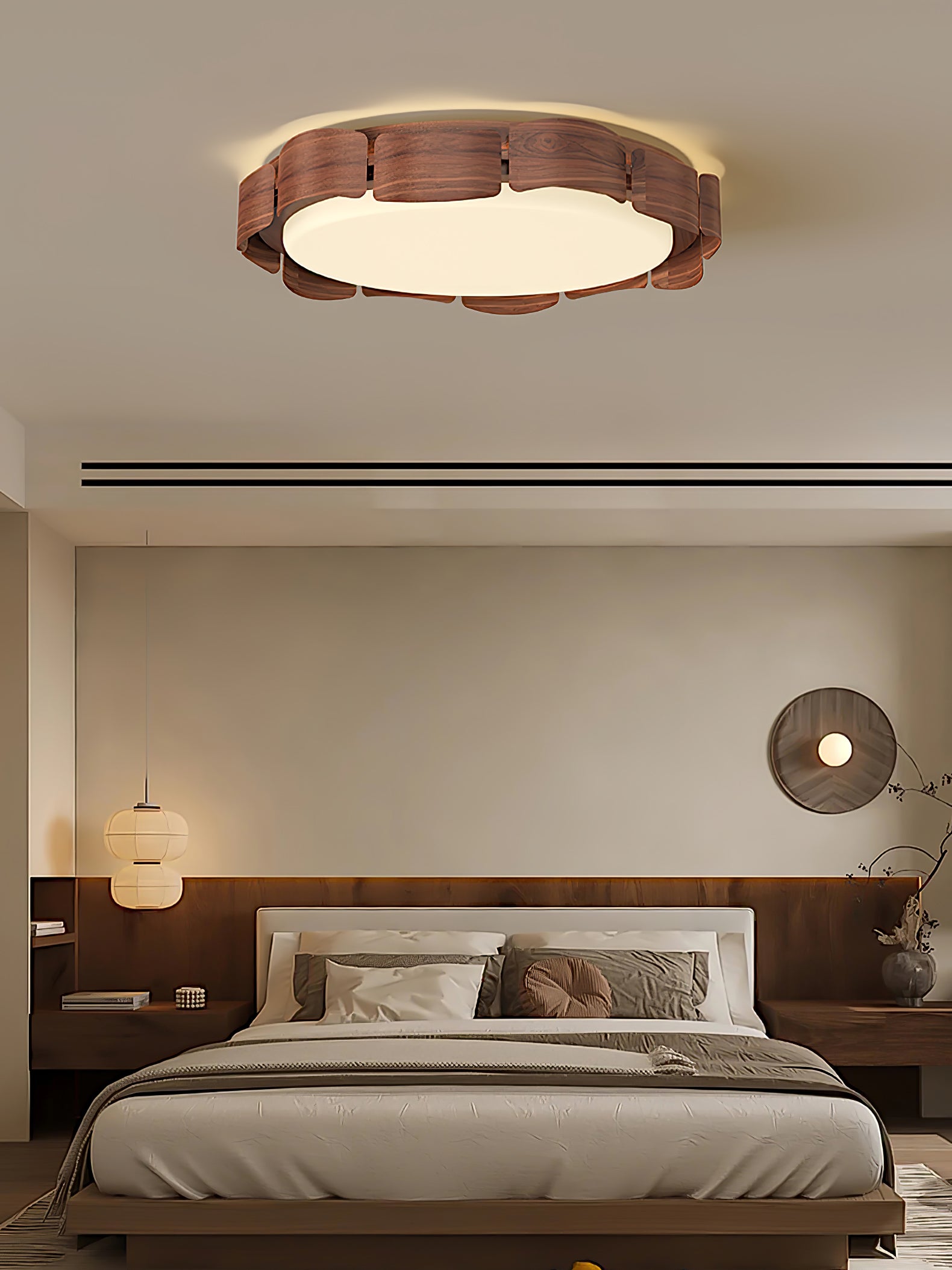 Syrinora Premium Nordic Art Flare Ceiling Light-Neutral Decor