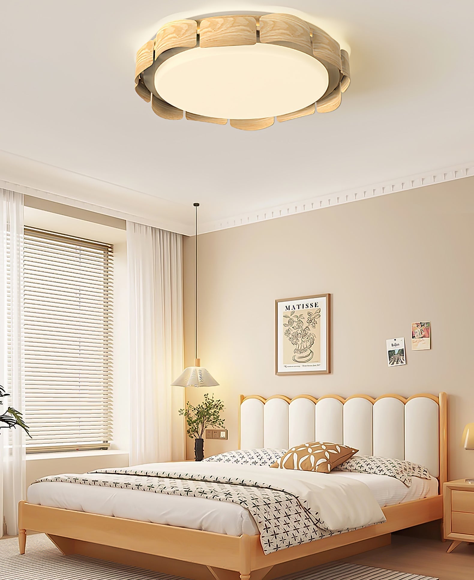 Syrinora Premium Nordic Art Flare Ceiling Light-Neutral Decor
