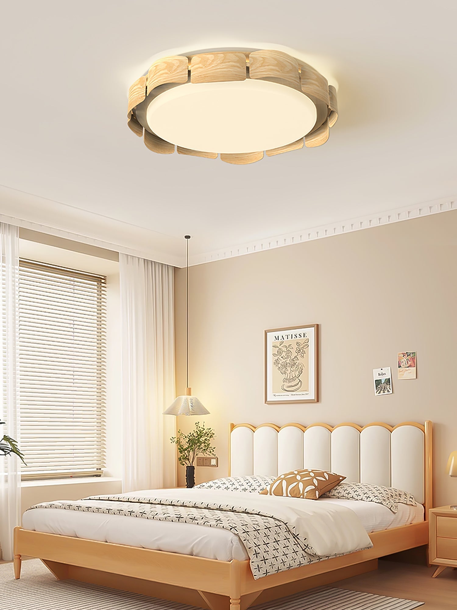 Syrinora Premium Nordic Art Flare Ceiling Light-Neutral Decor