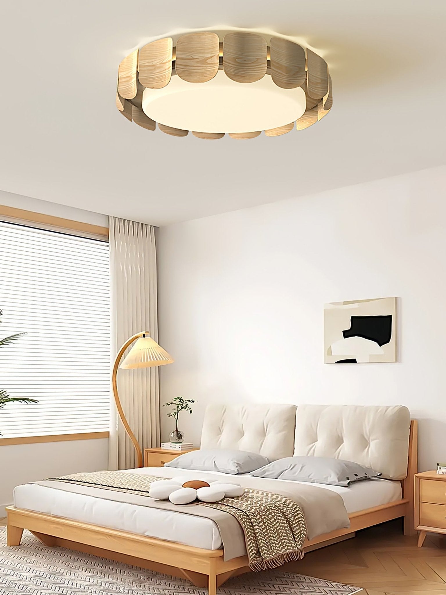 Syrinora Premium Nordic Art Flare Ceiling Light-Neutral Decor