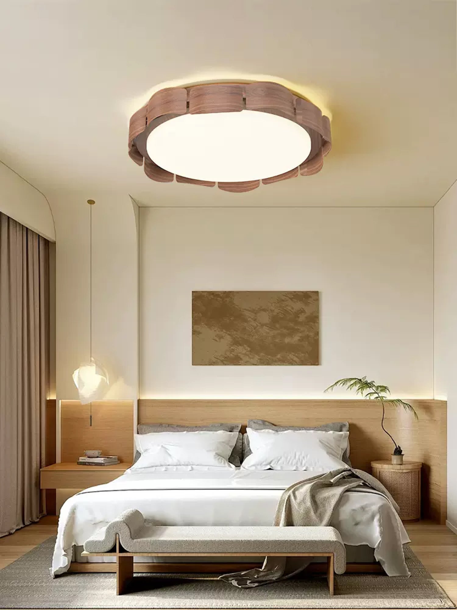 Syrinora Premium Nordic Art Flare Ceiling Light-Neutral Decor