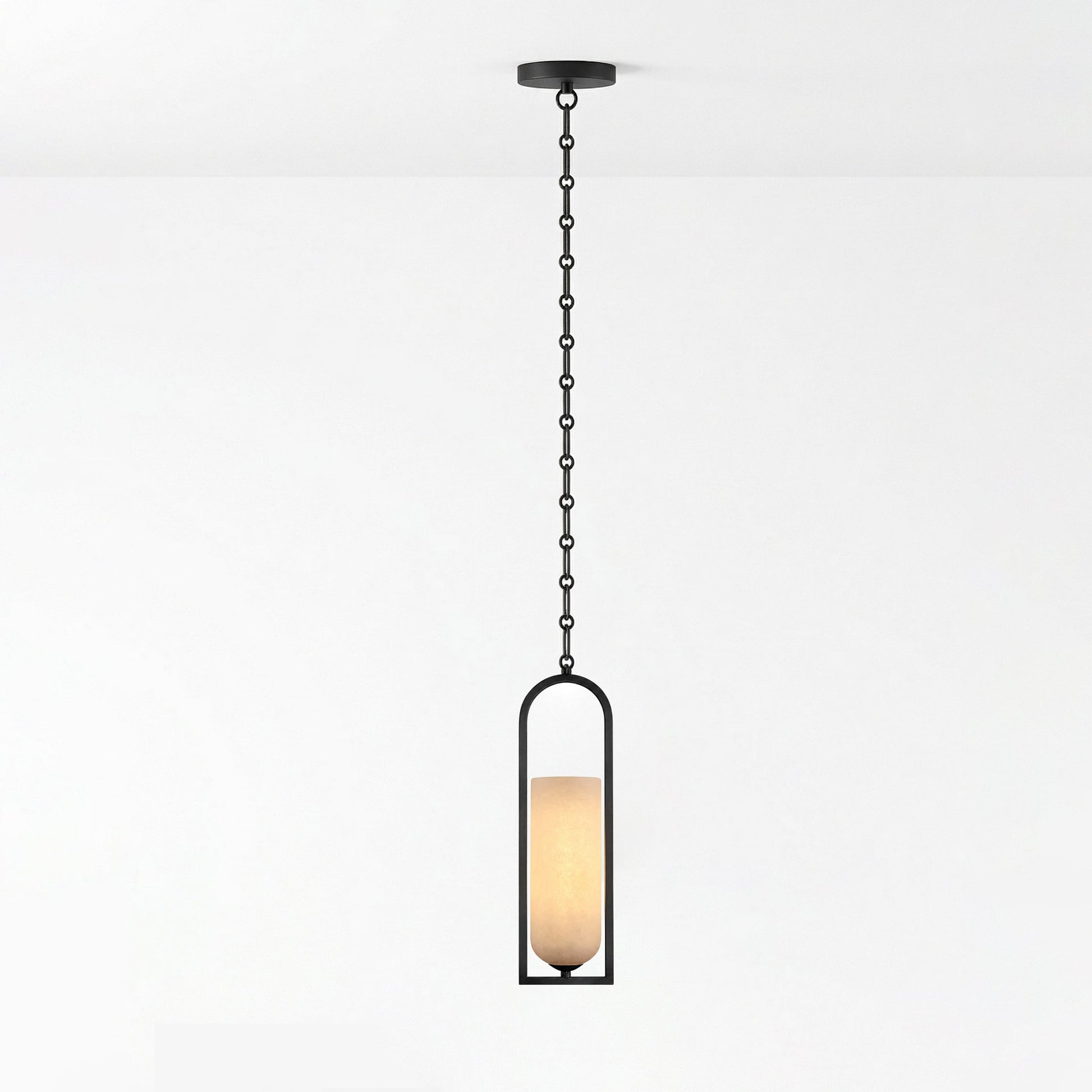Cascading Chain Lantern Chandelier-Neutral Decor