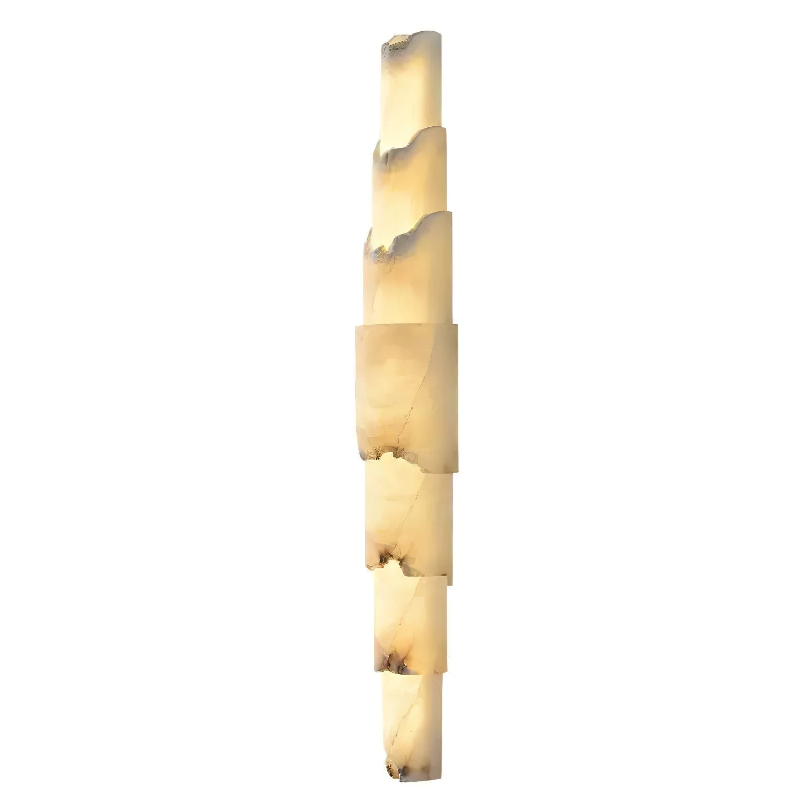 Elara Modern Alabaster Wall Light-Neutral Decor