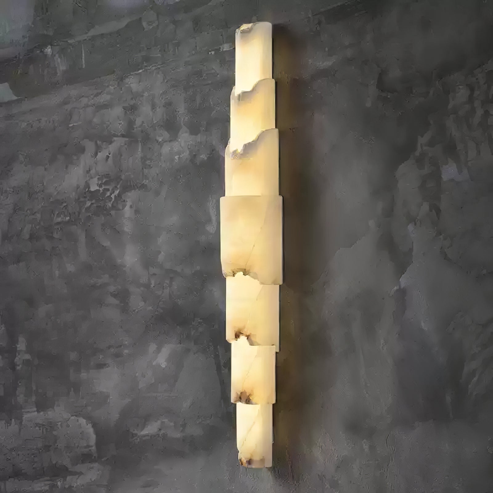 Elara Modern Alabaster Wall Light-Neutral Decor