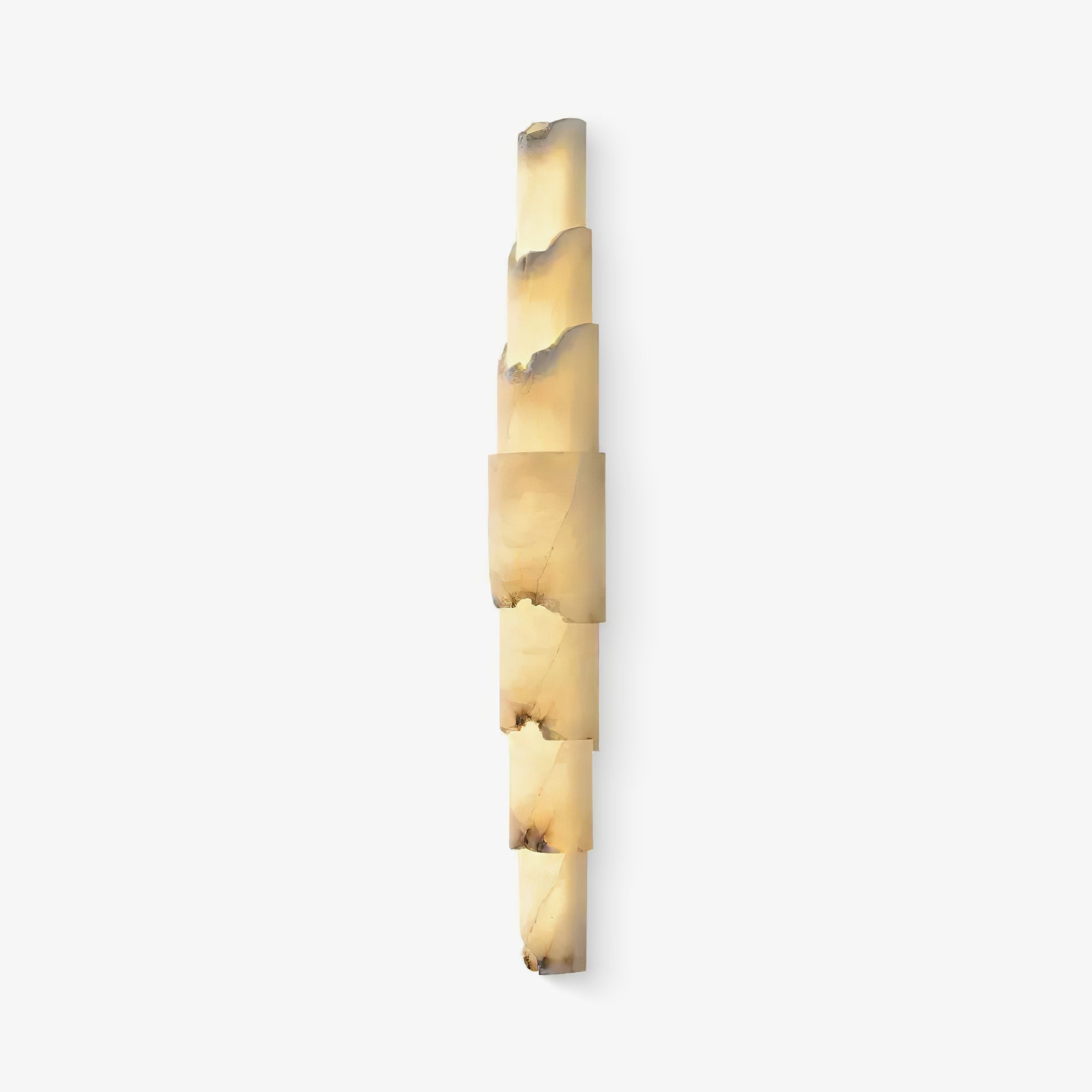 Caspian Multi-layer Alabaster Wall Light-Neutral Decor