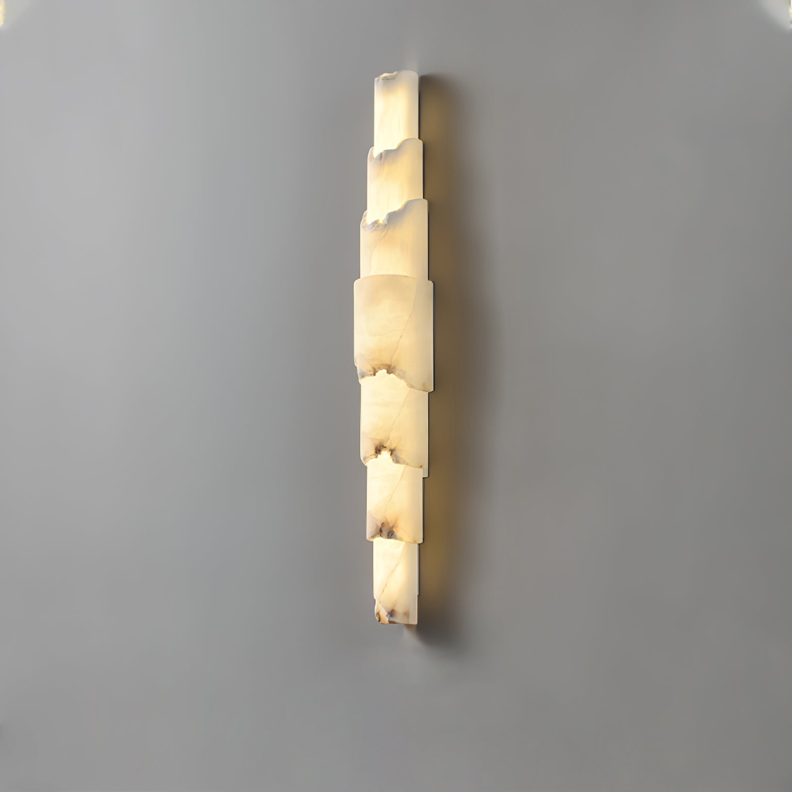 Caspian Multi-layer Alabaster Wall Light-Neutral Decor