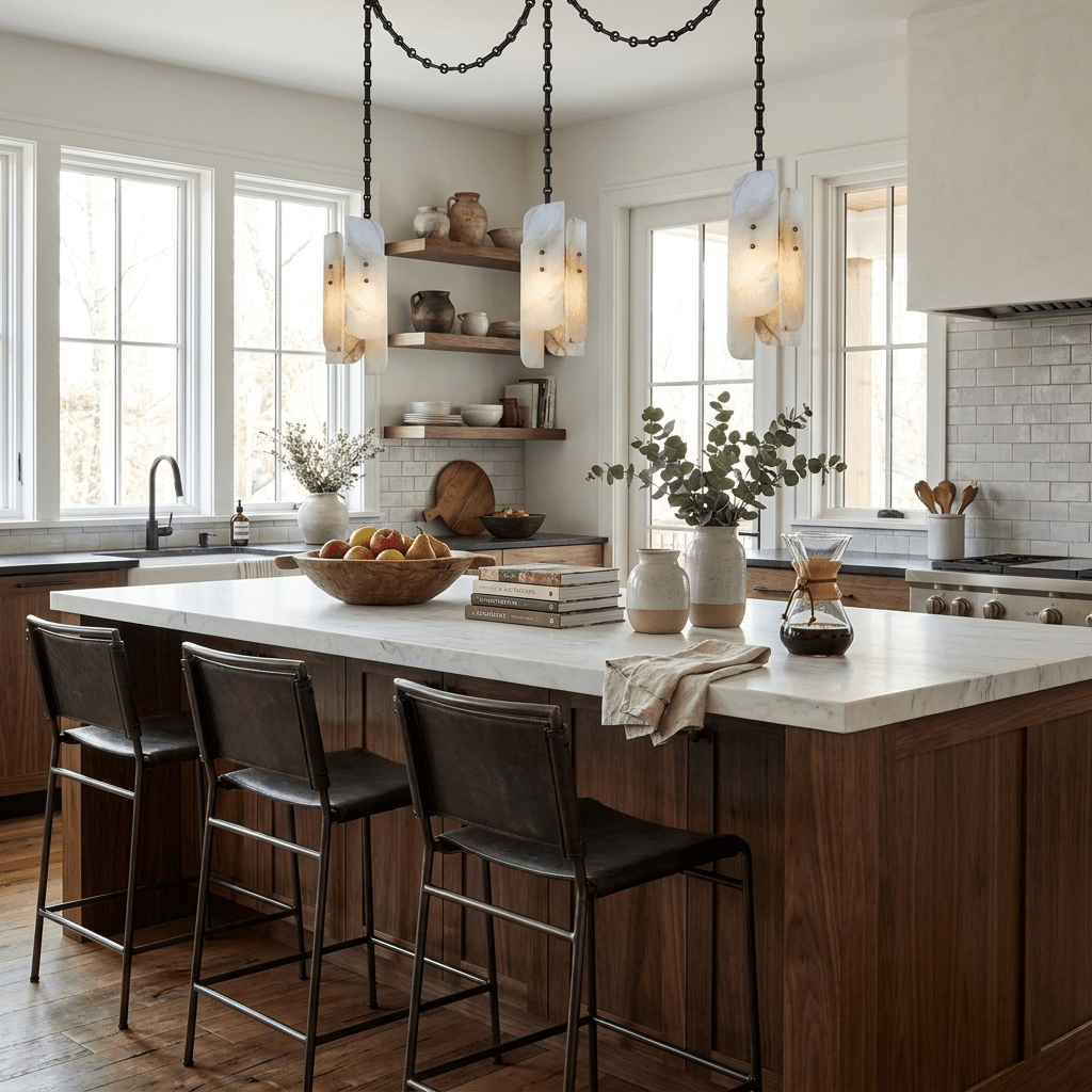 Cascading Chain Cluster Chandelier-Neutral Decor