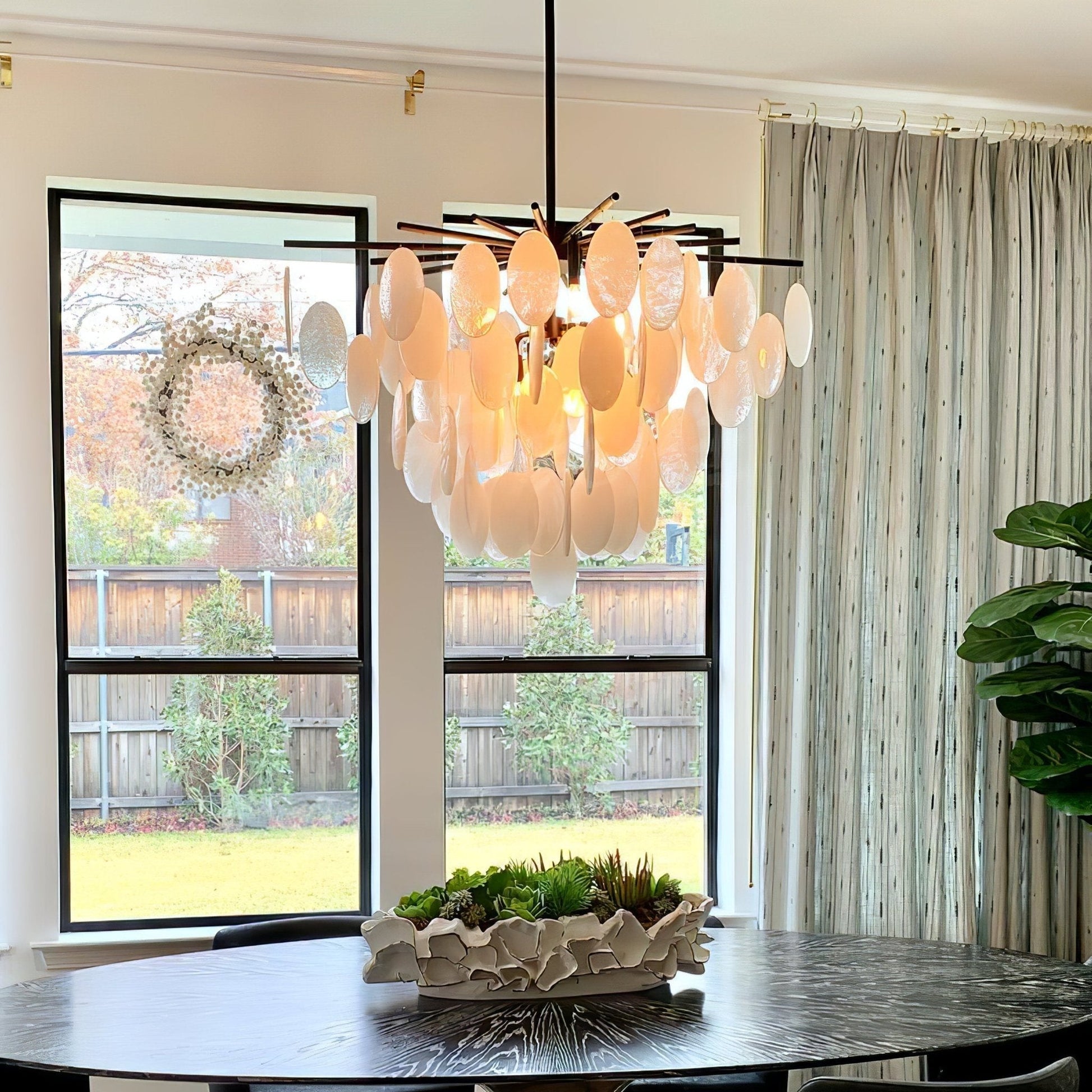 Isaiah Luxury Glass Chandelier-Neutral Decor