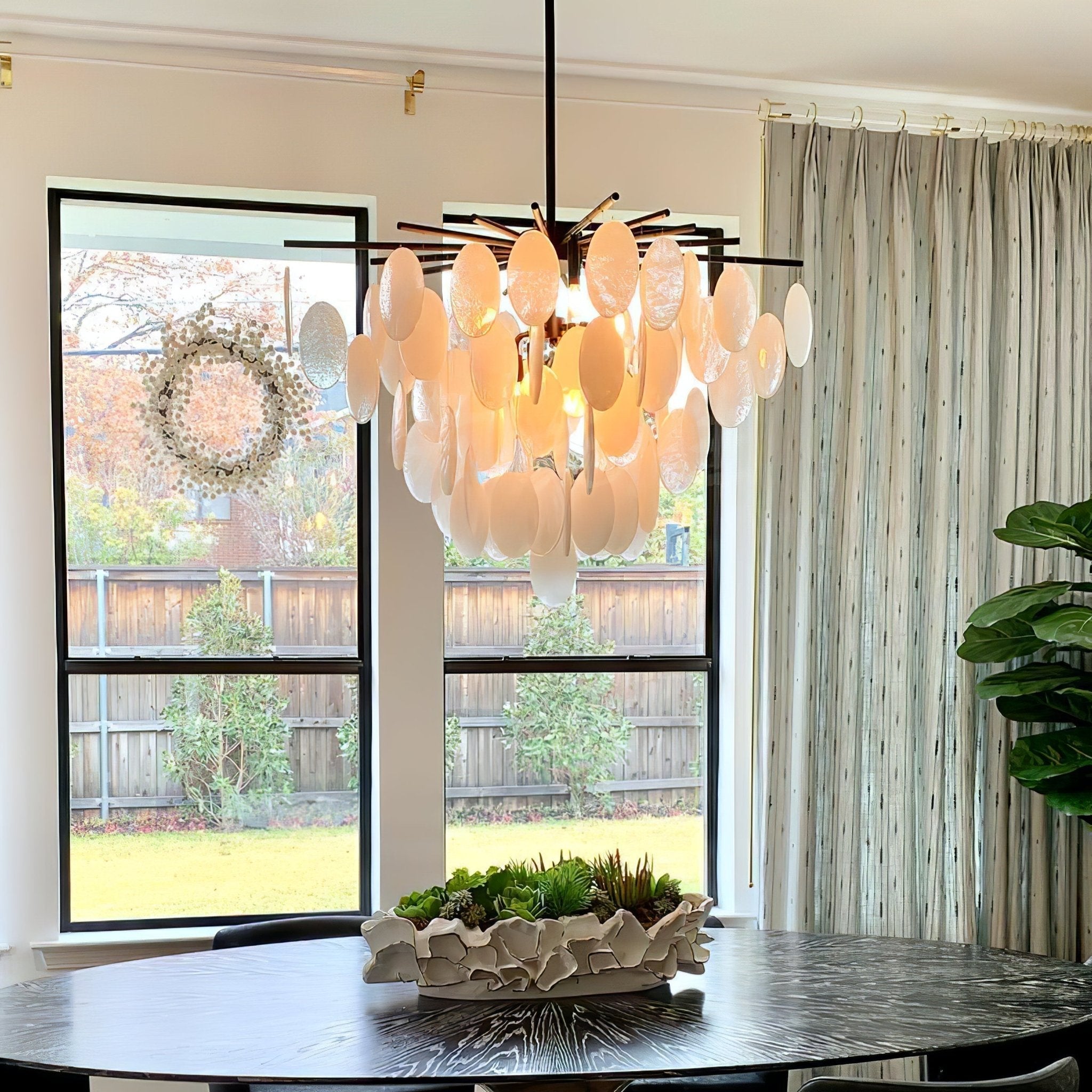 Isaiah Luxury Glass Chandelier-Neutral Decor