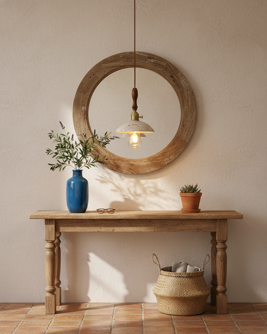 Elowen Travertine Pendant Lamp