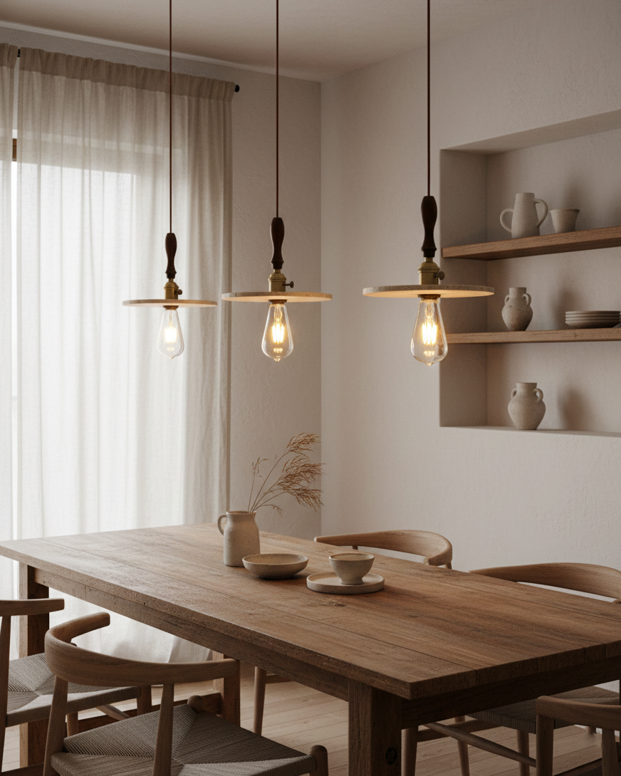 Elowen Travertine Pendant Lamp