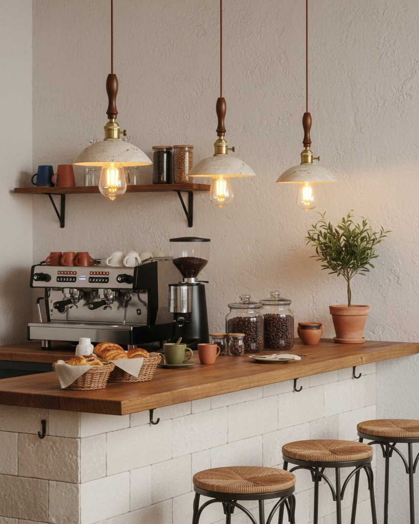 Elowen Travertine Pendant Lamp