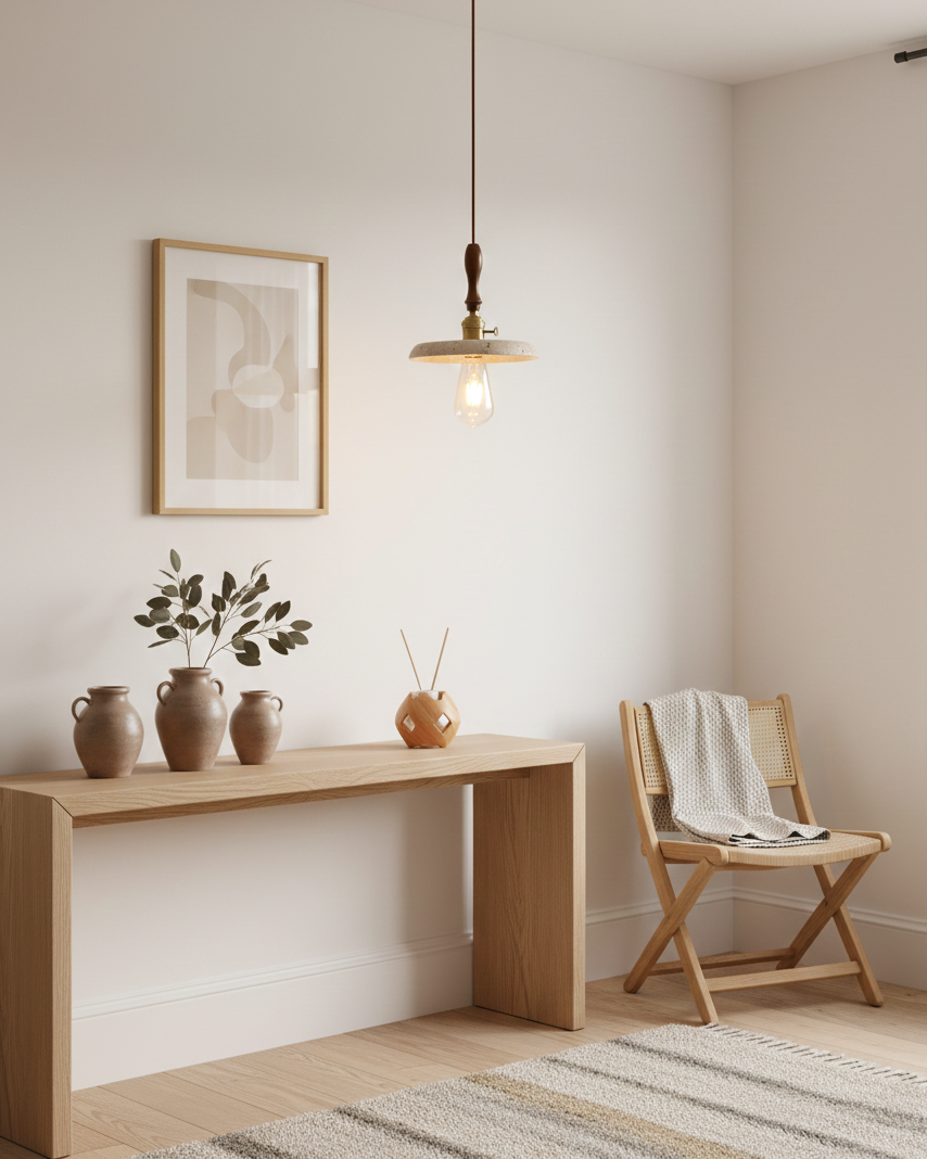 Elowen Travertine Pendant Lamp
