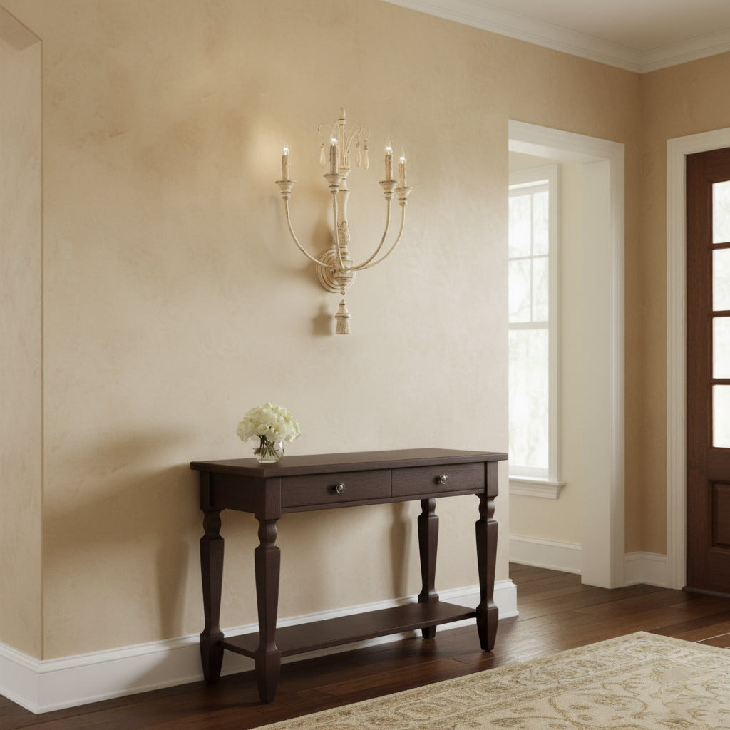 The Cassell Wall Lamp shown against a neutral wall.
