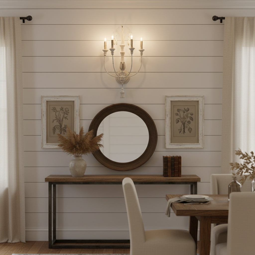 Dimensions and measurements of the Cassell Candle Wall Lamp.