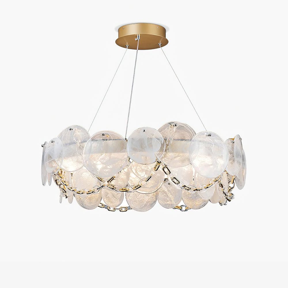 Ruby Luxury Glass Chandelier-Neutral Decor