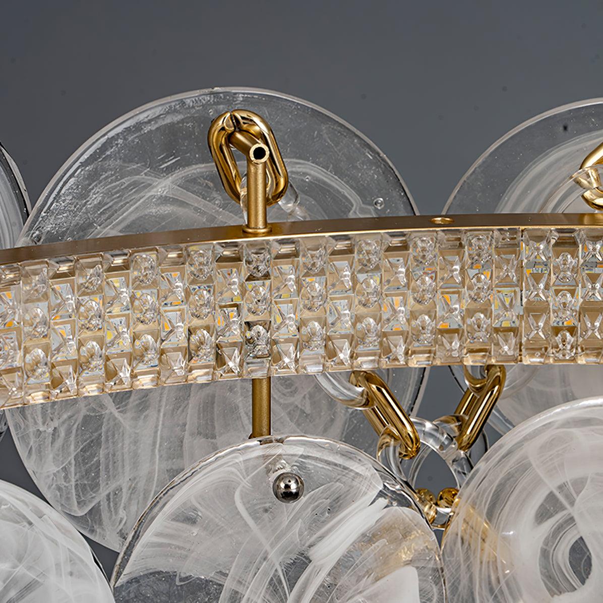 Ruby Luxury Glass Chandelier-Neutral Decor