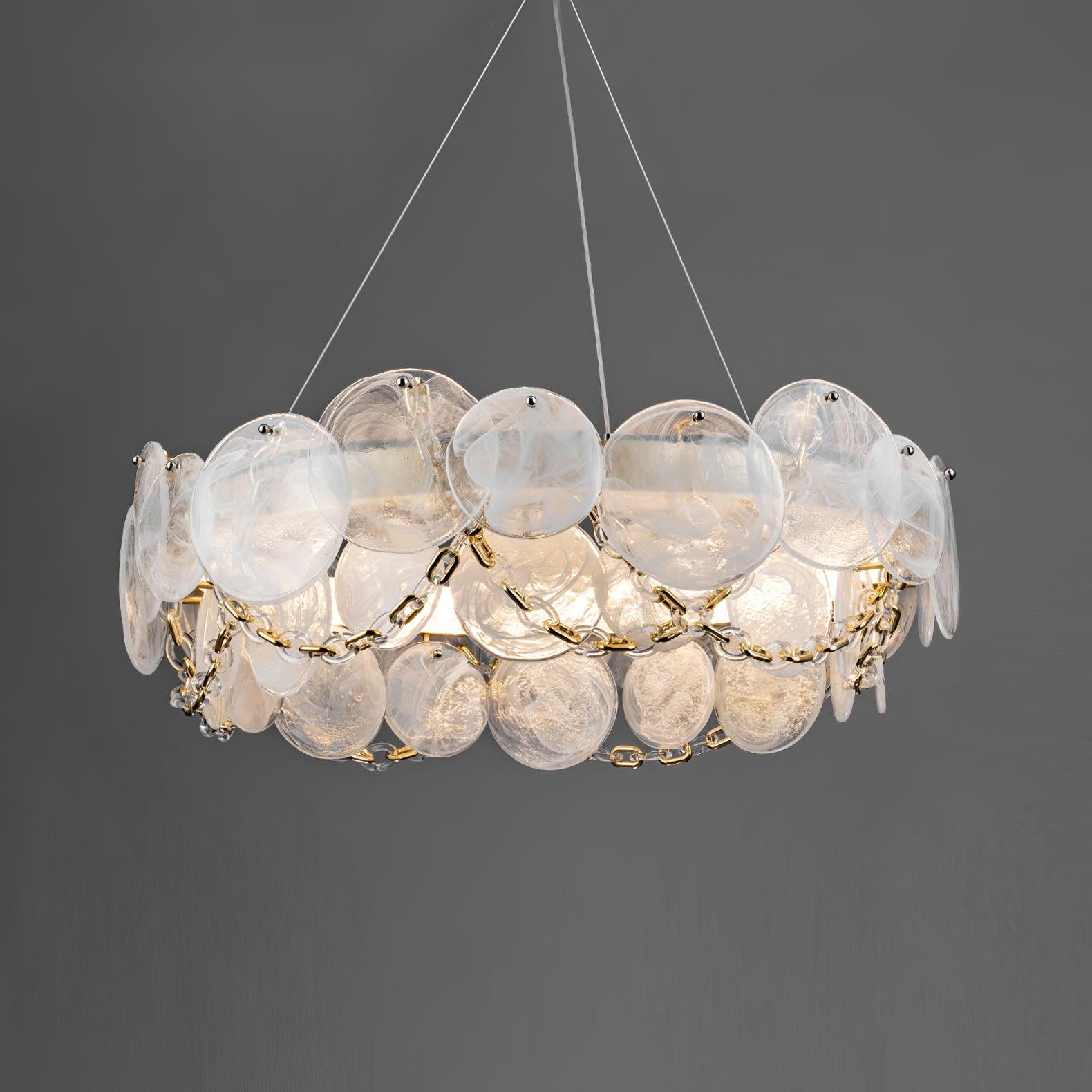 Ruby Luxury Glass Chandelier-Neutral Decor