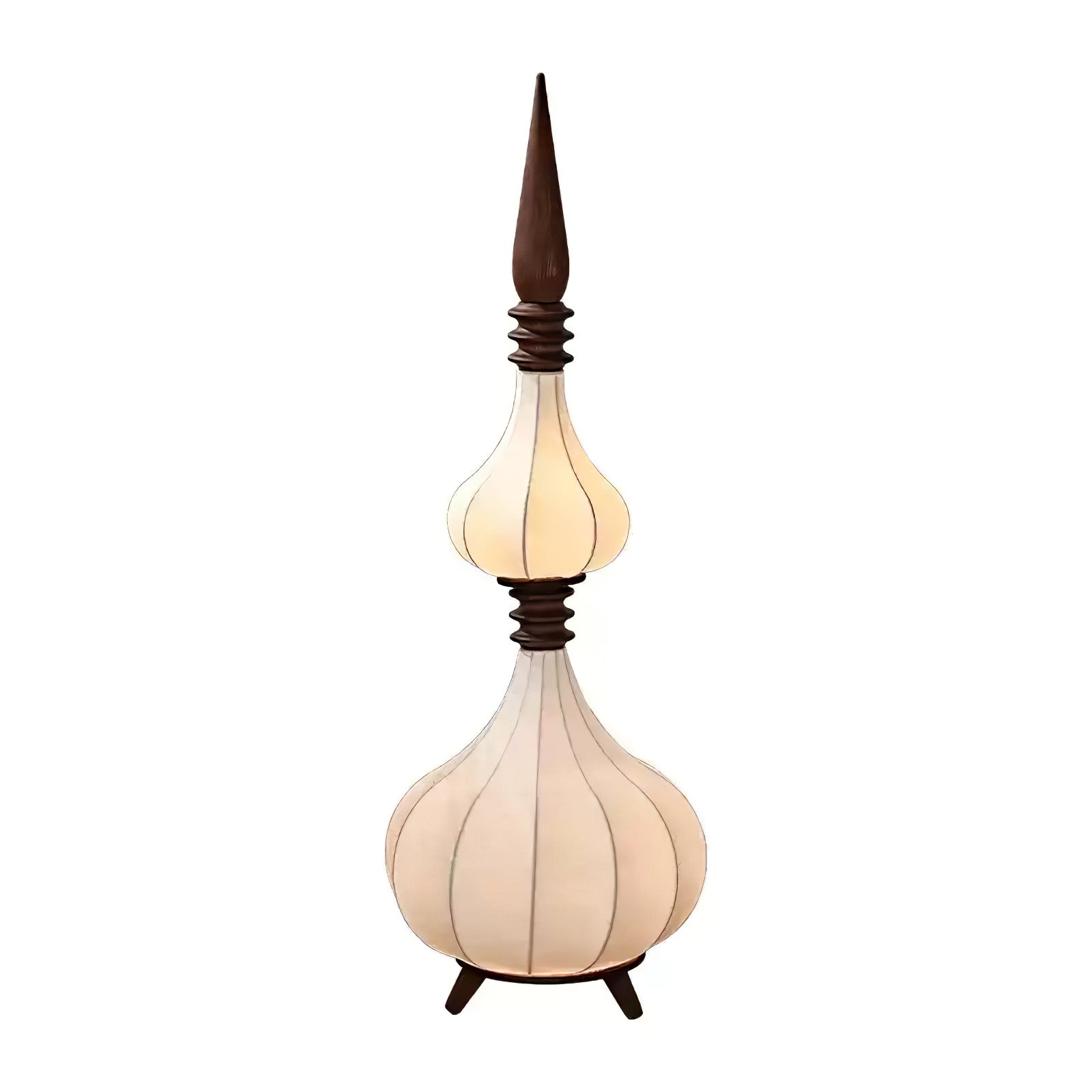 Cetalyra Tiered Gourd Floor Lamp-Neutral Decor