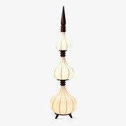 Cetalyra Tiered Gourd Floor Lamp-Neutral Decor