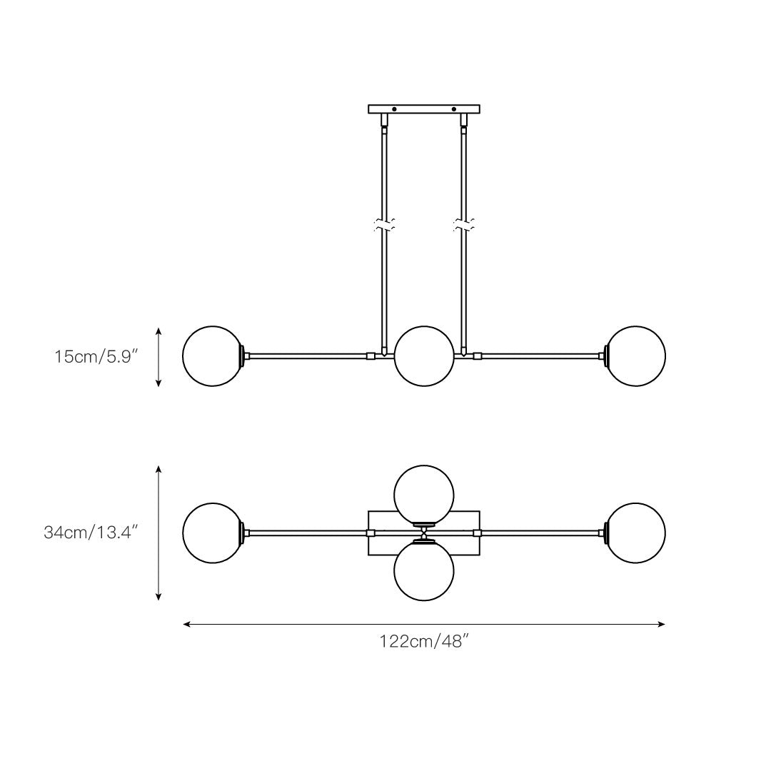Luna Linear Pendant Lamp