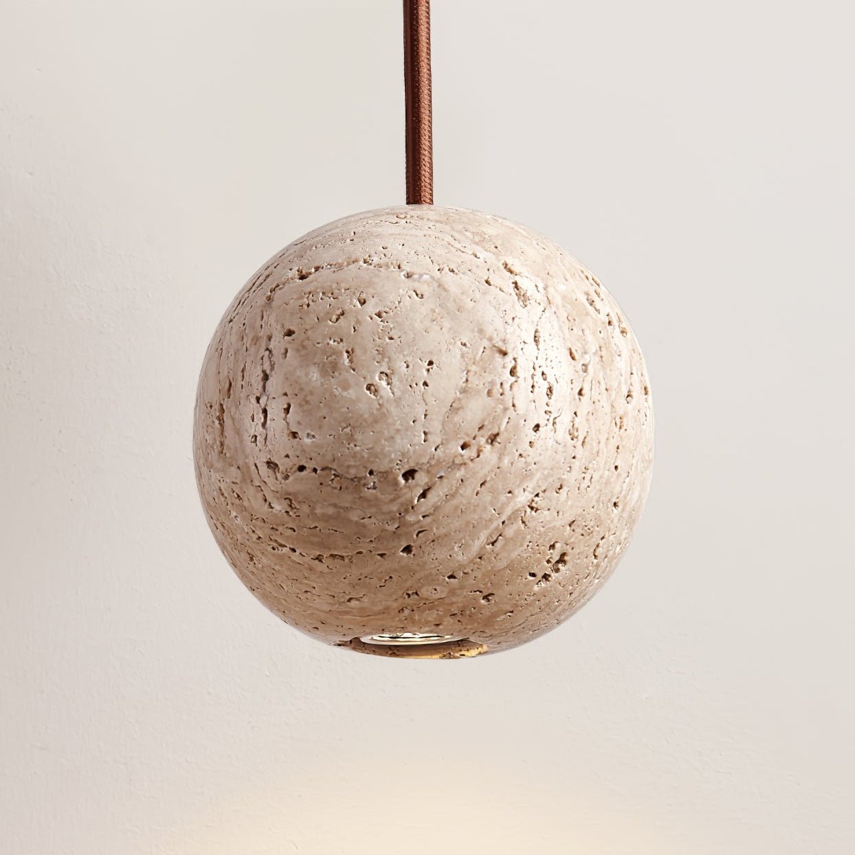 Trio Travertine Pendant Light-Neutral Decor