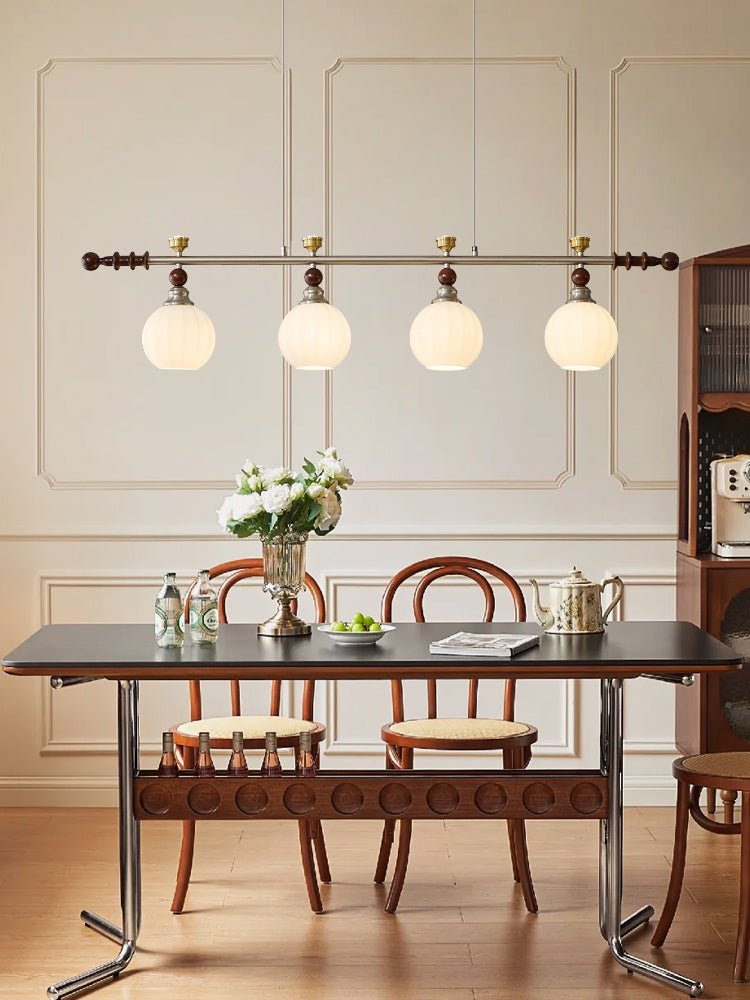 Otheia Elegance Vintage Linear Wood Pendant Lamp-Neutral Decor