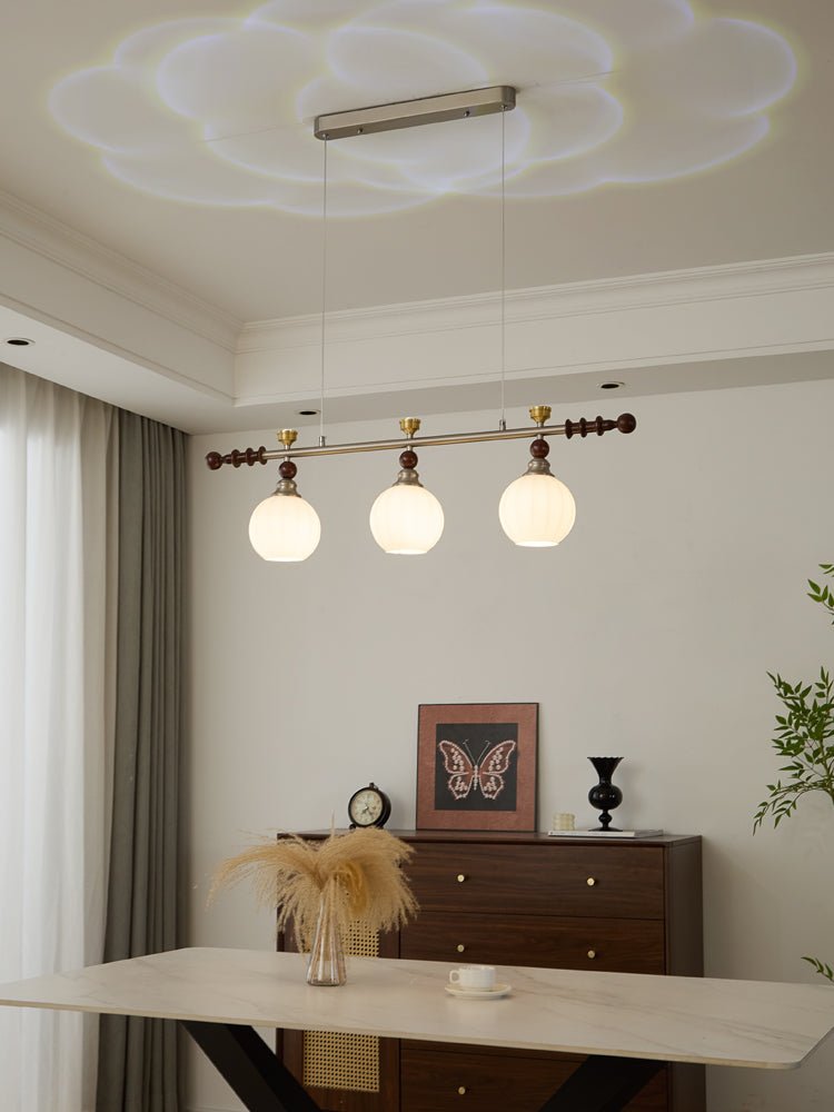 Otheia Elegance Vintage Linear Wood Pendant Lamp-Neutral Decor