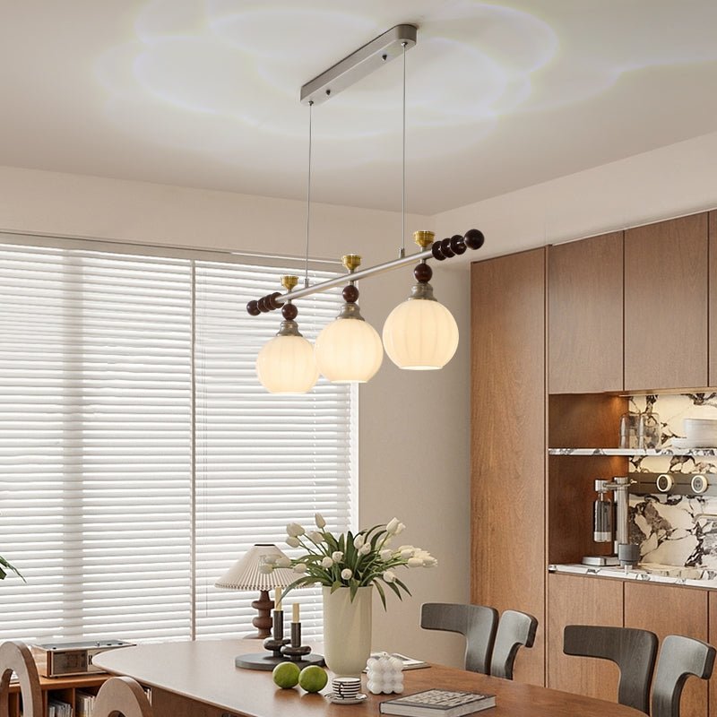 Otheia Elegance Vintage Linear Wood Pendant Lamp-Neutral Decor