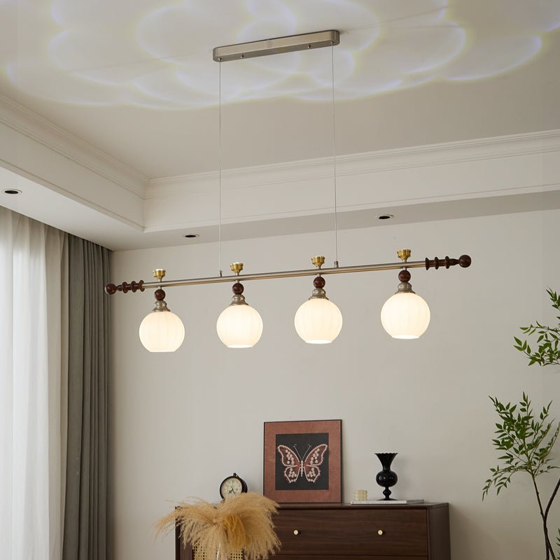 Otheia Elegance Vintage Linear Wood Pendant Lamp-Neutral Decor