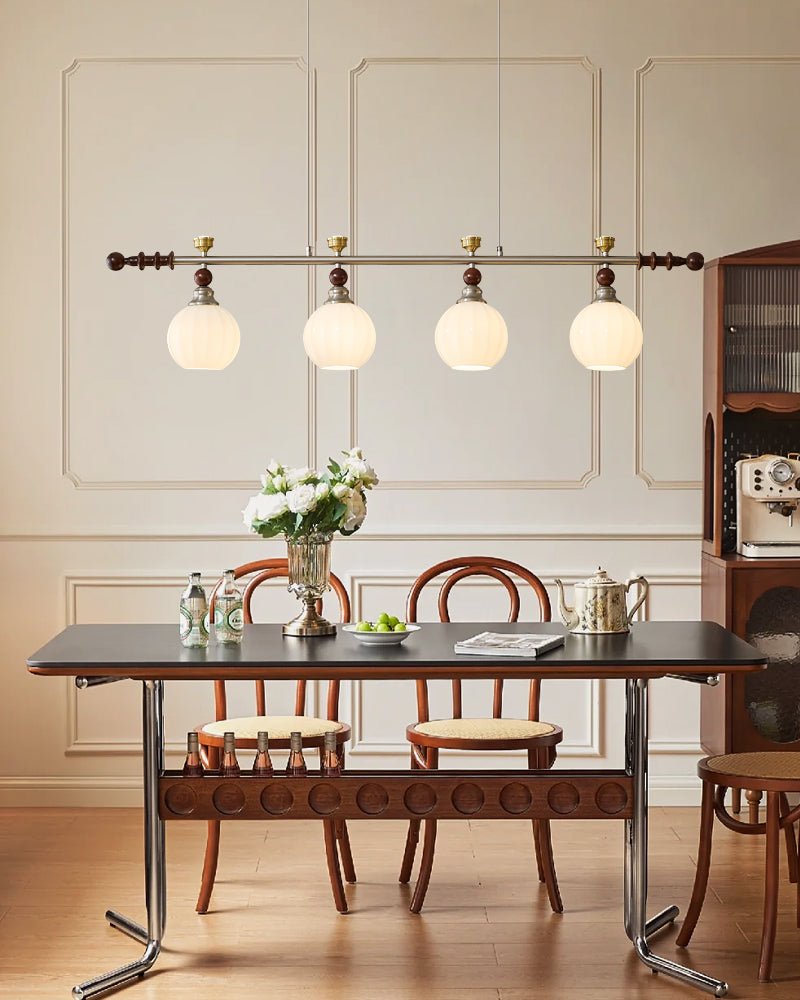 Otheia Elegance Vintage Linear Wood Pendant Lamp-Neutral Decor